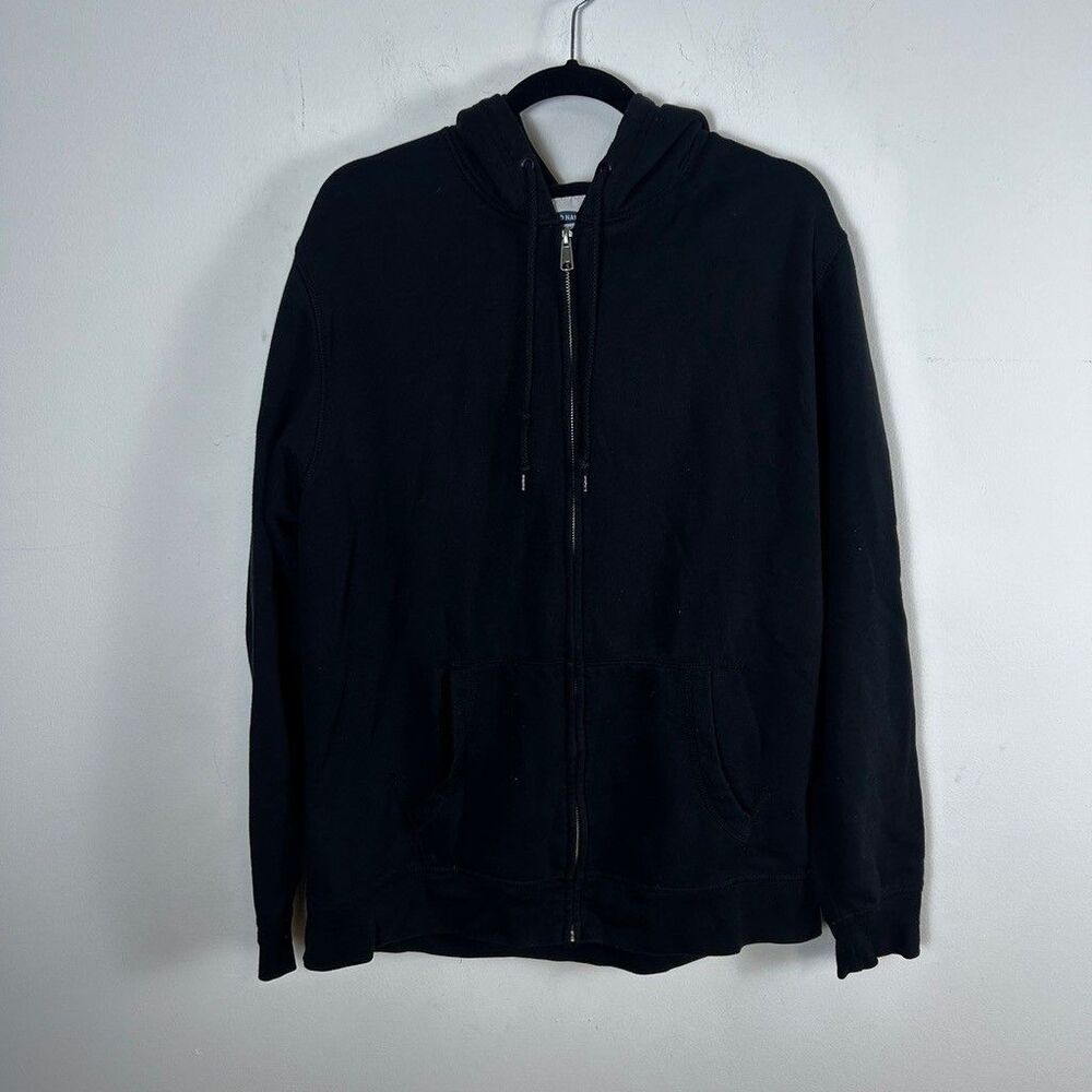 Old Navy Womens XL Black Full Zip Hoodie Sweatshirt Long Sleeve Fleece Casual